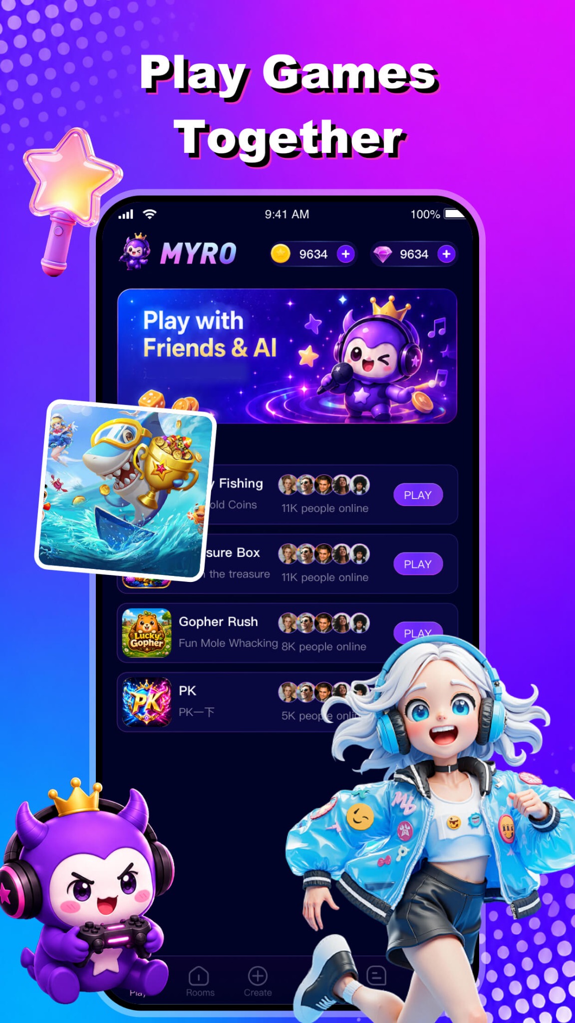 MYRO social games