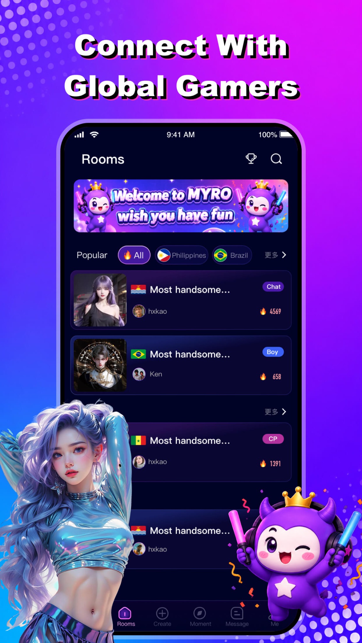 MYRO room discovery